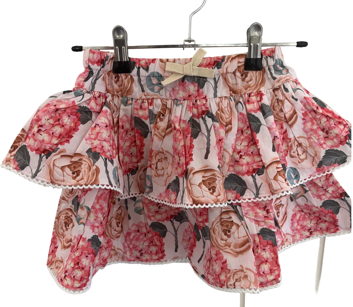 Love Henry - Girls Frilly Skirt - Pink Blossom