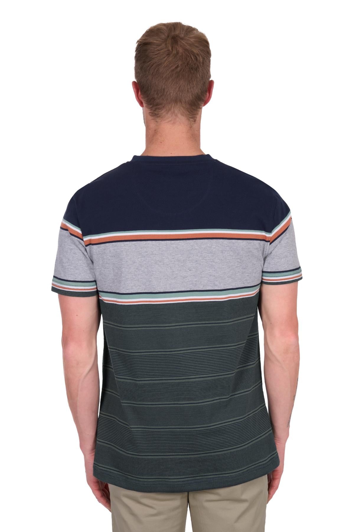 Thomas Cook - Mens Dion Short Sleeve Tee - Navy/Green