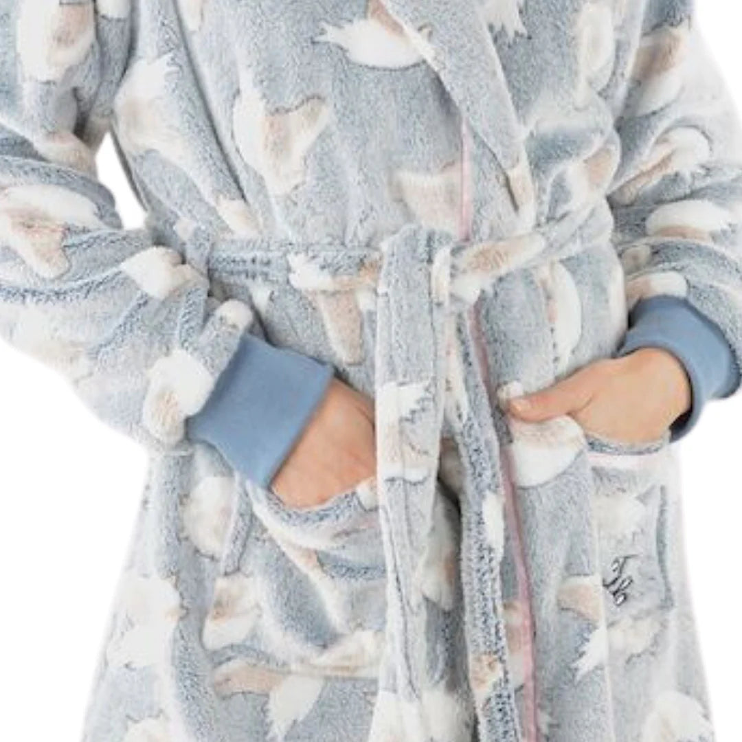 Thomas Cook - Live to Ride Dressing Gown - Grey/Blue