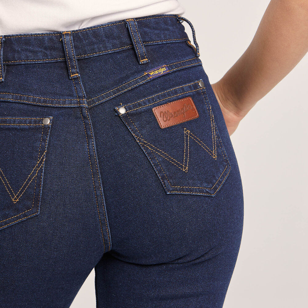 Wrangler - Womens Classics Mid Waist Bootcut Jean - Original Rinse Indigo
