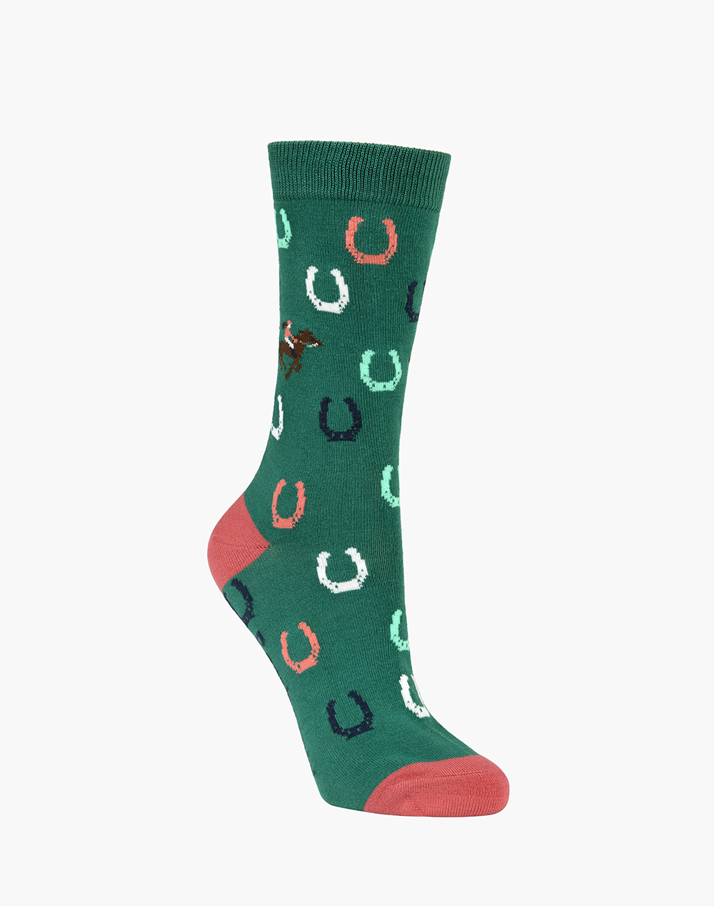 Bamboozld - Womens Lucky Day Horseshoe Bamboo Sock - Green