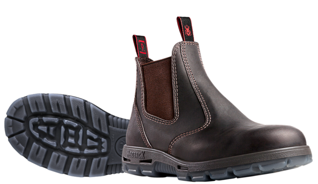 Redback Boot - Bobcat -Claret Oil Kip - USBOK - Safety