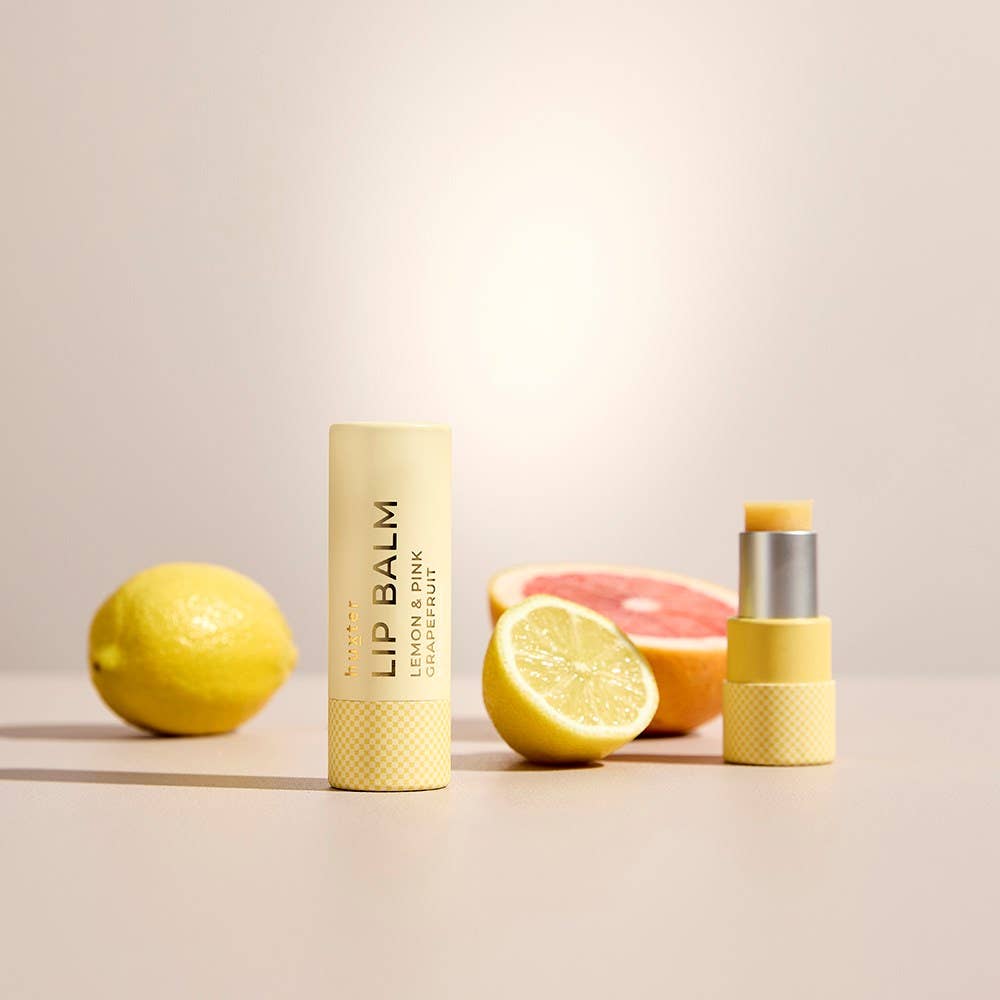 Huxter - Lip Balm - Lemon & Pink Grapefruit - Pale Yellow - 9gm