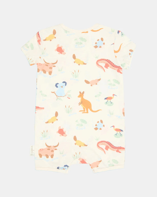 Toshi - Onesie S/S Banjo - Kakadu Dawn