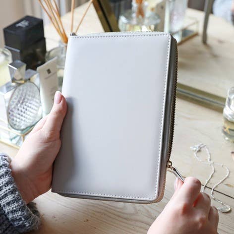 Lisa Angel - Jewellery Travel Wallet - Grey