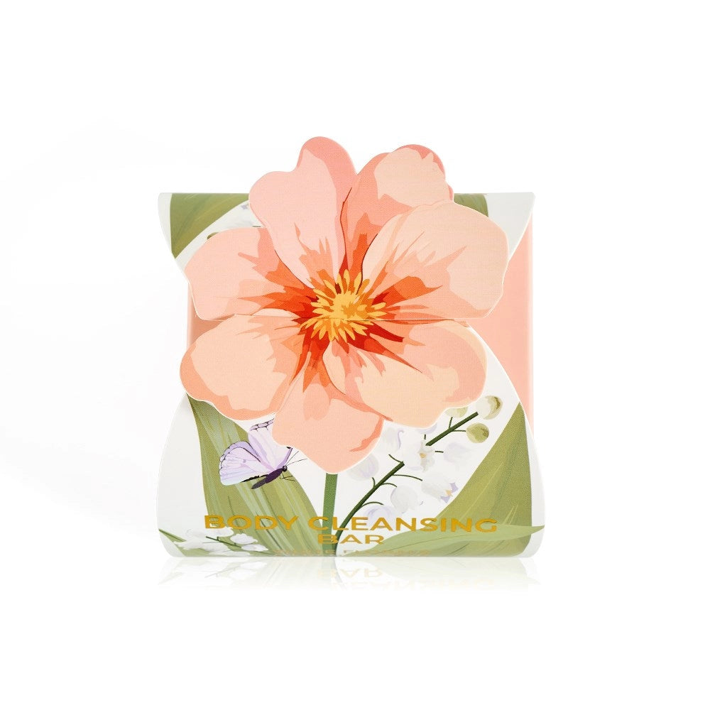 Huxter - Body Cleansing Bar Gift Box - Peach Flower - White Florals & French Pear