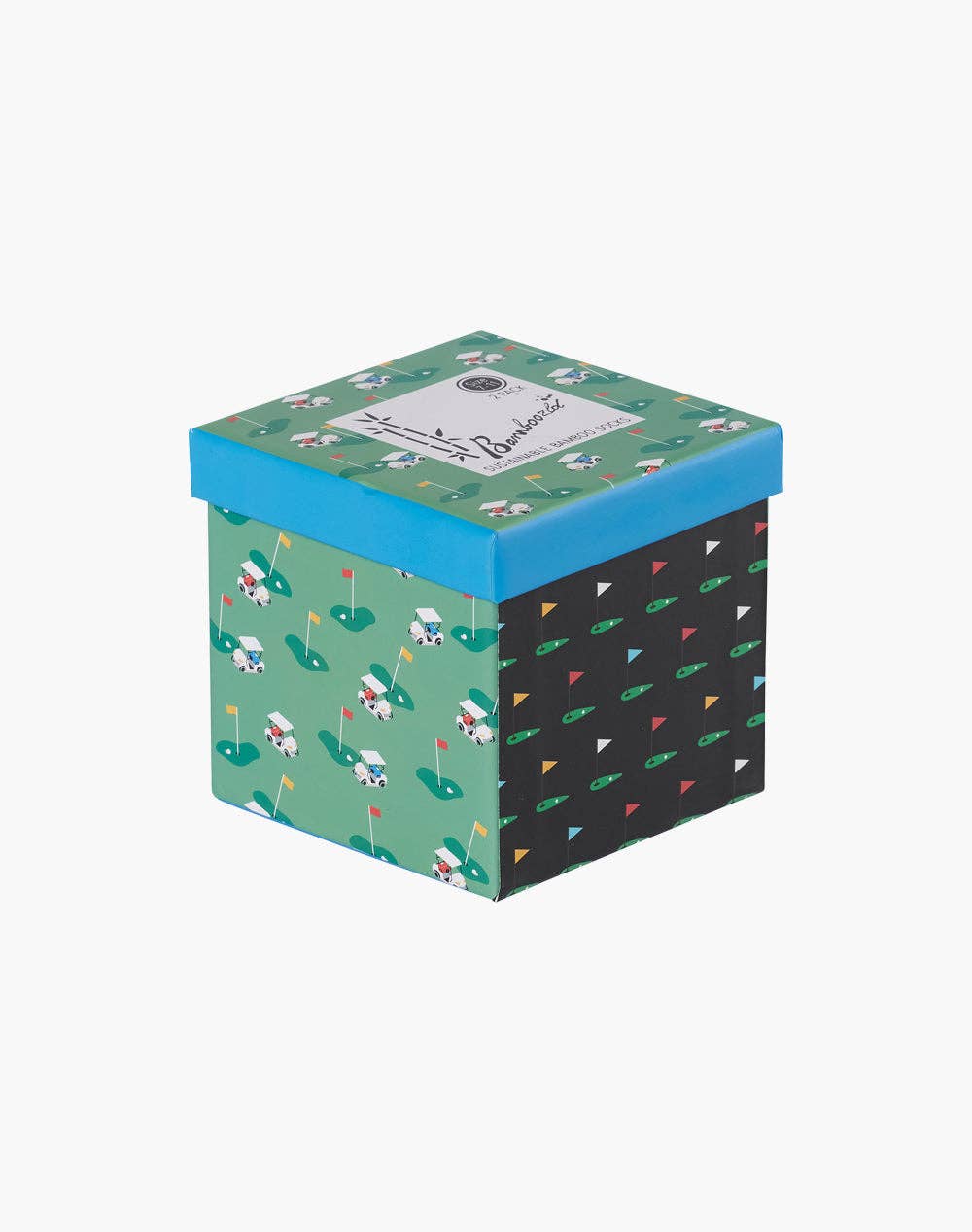 Bamboozld - Mens Gold Green 2 Pack Sock Gift Box - Multi