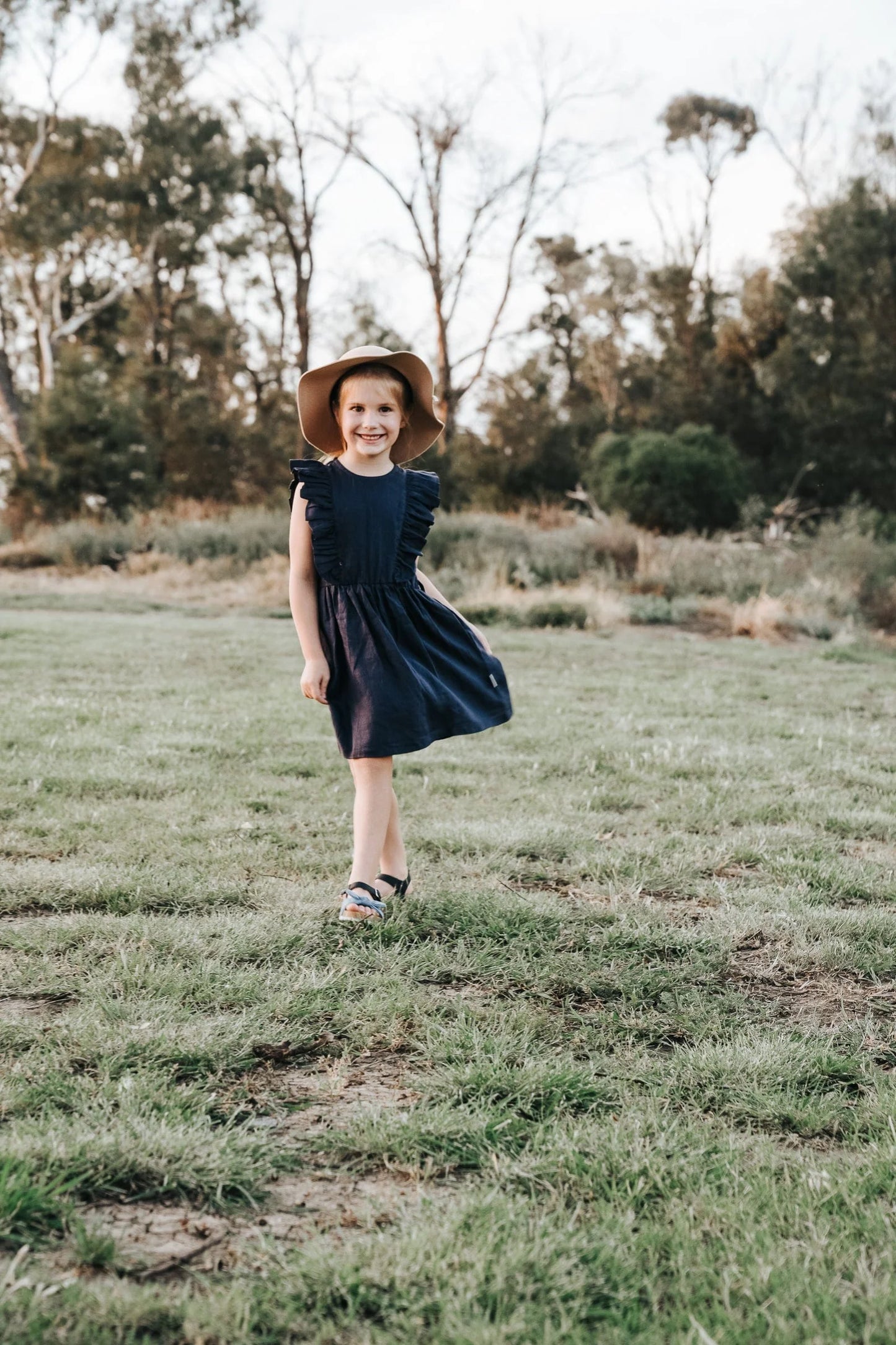 Love Henry - Girls Florence Dress - Navy