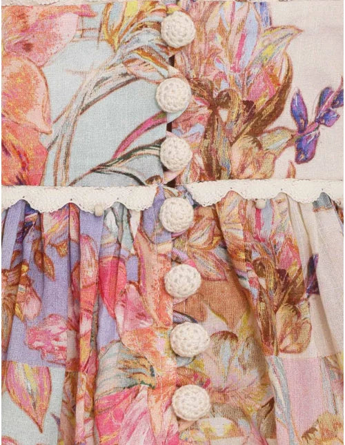 HIRE DRESS - ZIMMERMANN - LANTERN MINI DRESS
