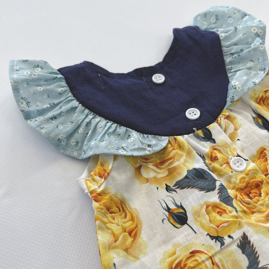 Love Henry - Baby Girls Tasmin Top - Amalfi Coast