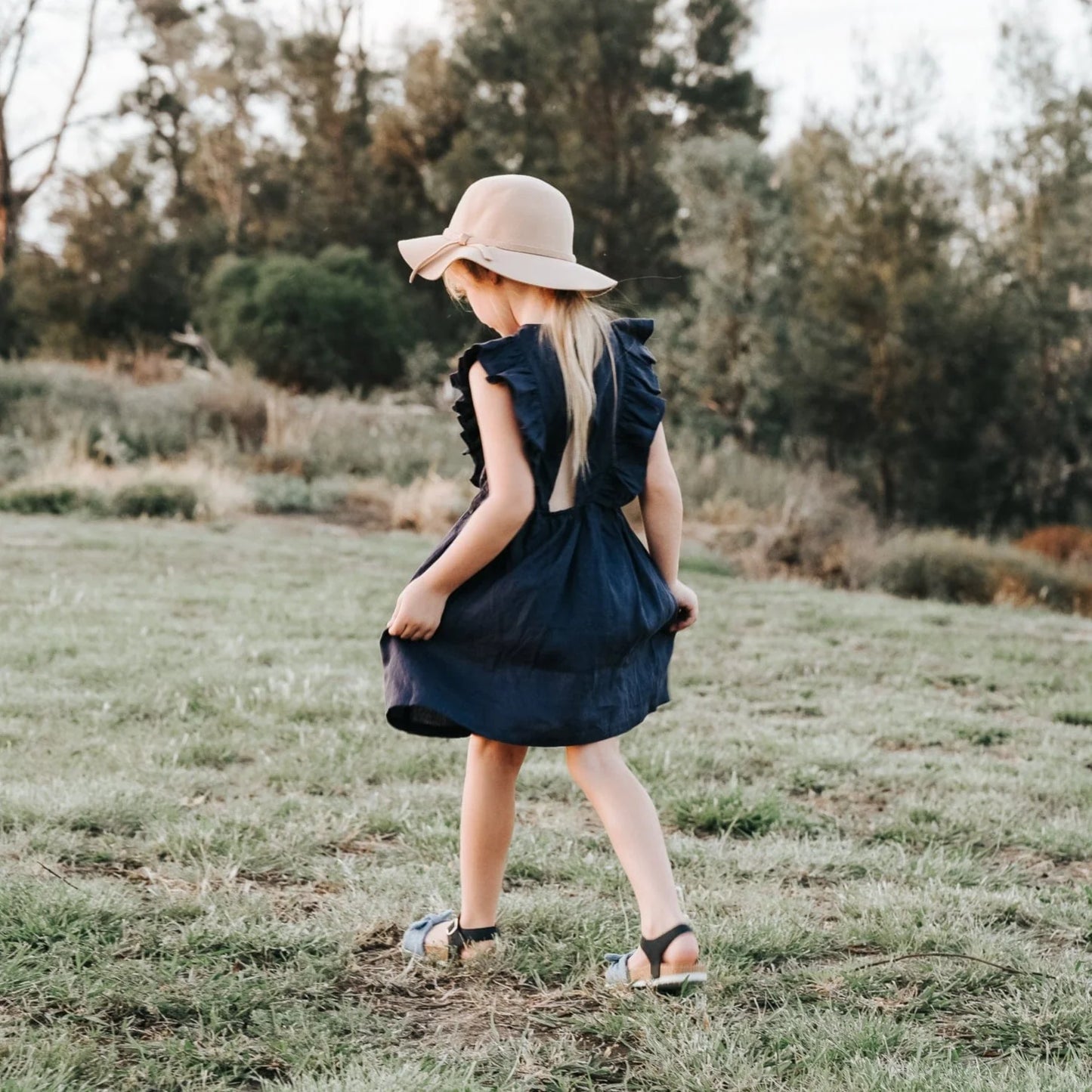 Love Henry - Girls Florence Dress - Navy