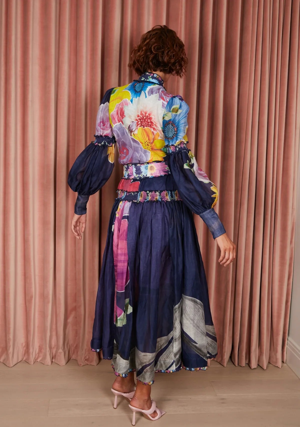 HIRE DRESS - MACKENZIE MODE - ROSE AMOUNG THORNS MAXI DRESS
