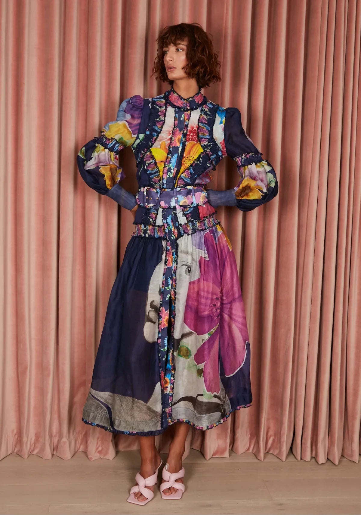HIRE DRESS - MACKENZIE MODE - ROSE AMOUNG THORNS MAXI DRESS