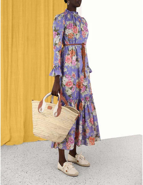 HIRE DRESS - ZIMMERMANN - PATTY FRILL MIDI DRESS