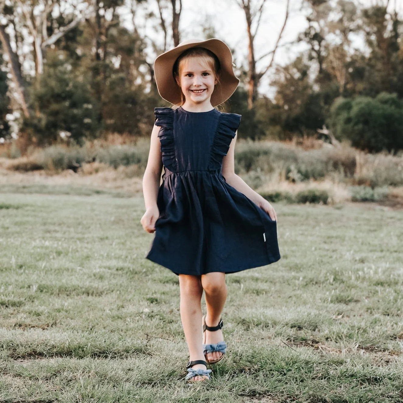 Love Henry - Girls Florence Dress - Navy