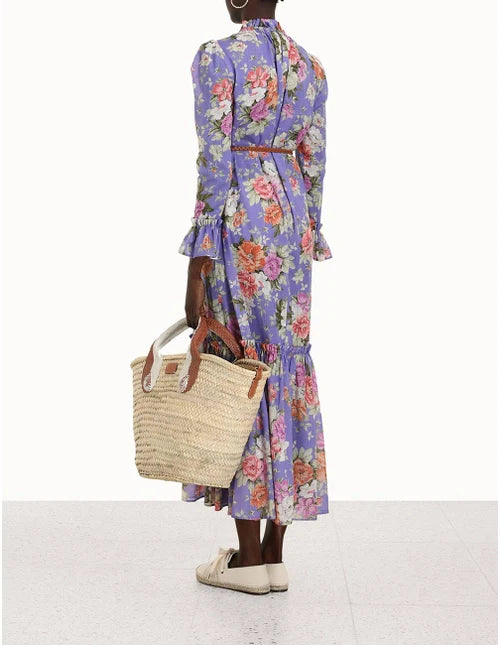 HIRE DRESS - ZIMMERMANN - PATTY FRILL MIDI DRESS