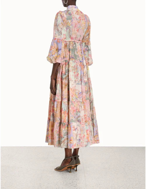 HIRE DRESS - ZIMMERMANN - CIRC TIERED SHIRT MAXI DRESS