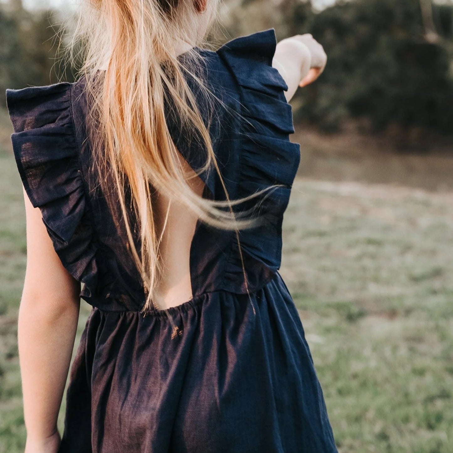 Love Henry - Girls Florence Dress - Navy