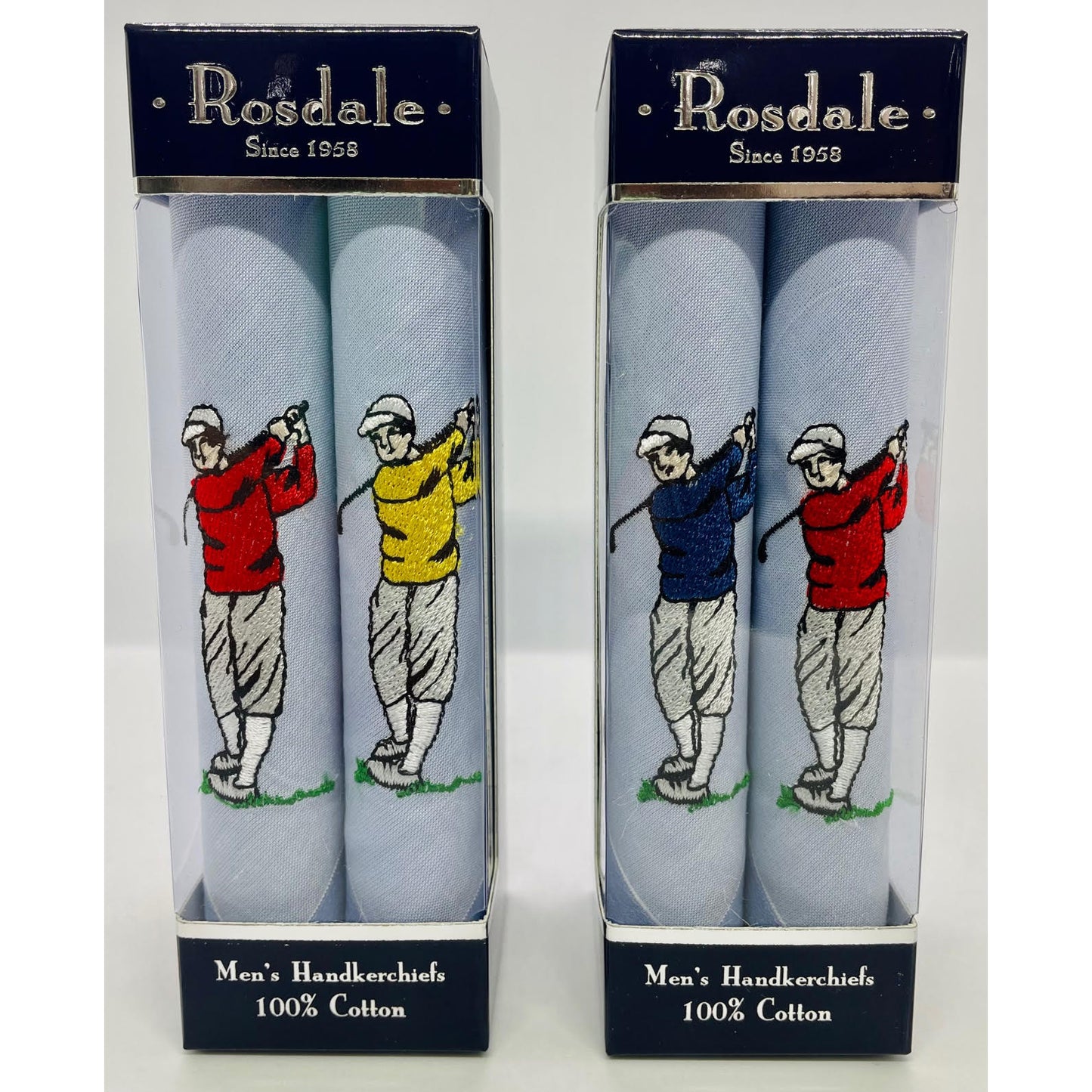 Rosdale - Golfing Men Handkerchief - 2 Pack