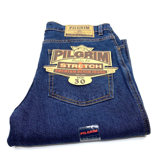Pilgrim - Mens Stretch 5 Pocket Stonewash Western Jean