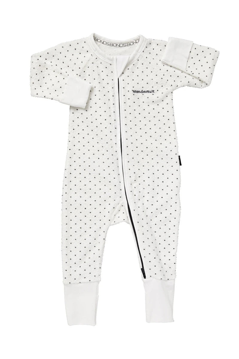 Bonds - Poodlette Zip Wondersuit - White & Admiral Jess Spot