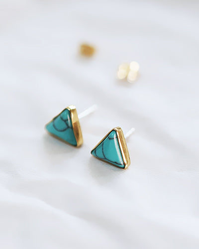 Pele - Earrings - Turquoise Studs