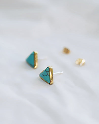 Pele - Earrings - Turquoise Studs