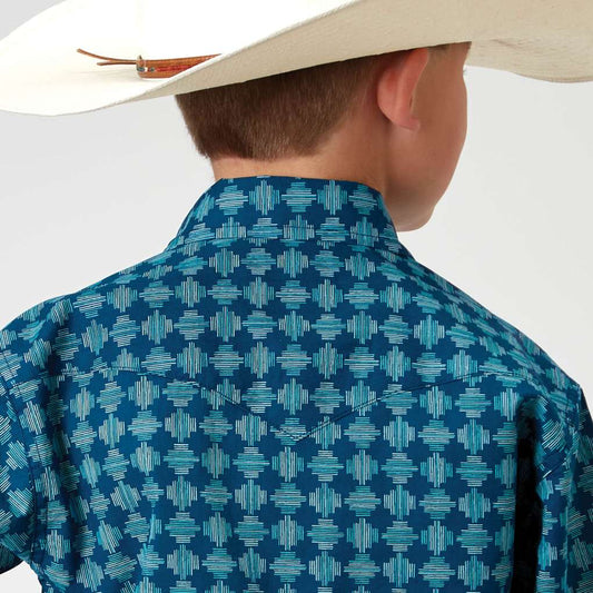 Roper - Boys West Made Collection Shirt - Blue