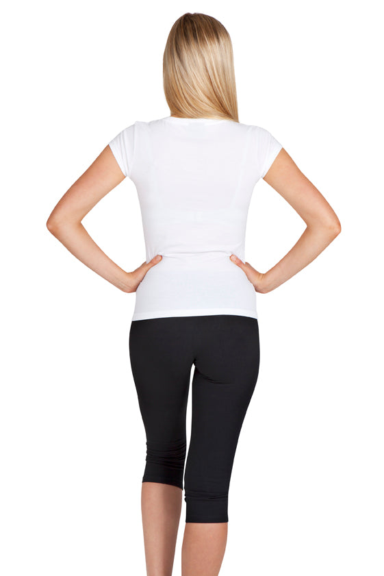 Ramco Women's V-neck Tee shirt - White