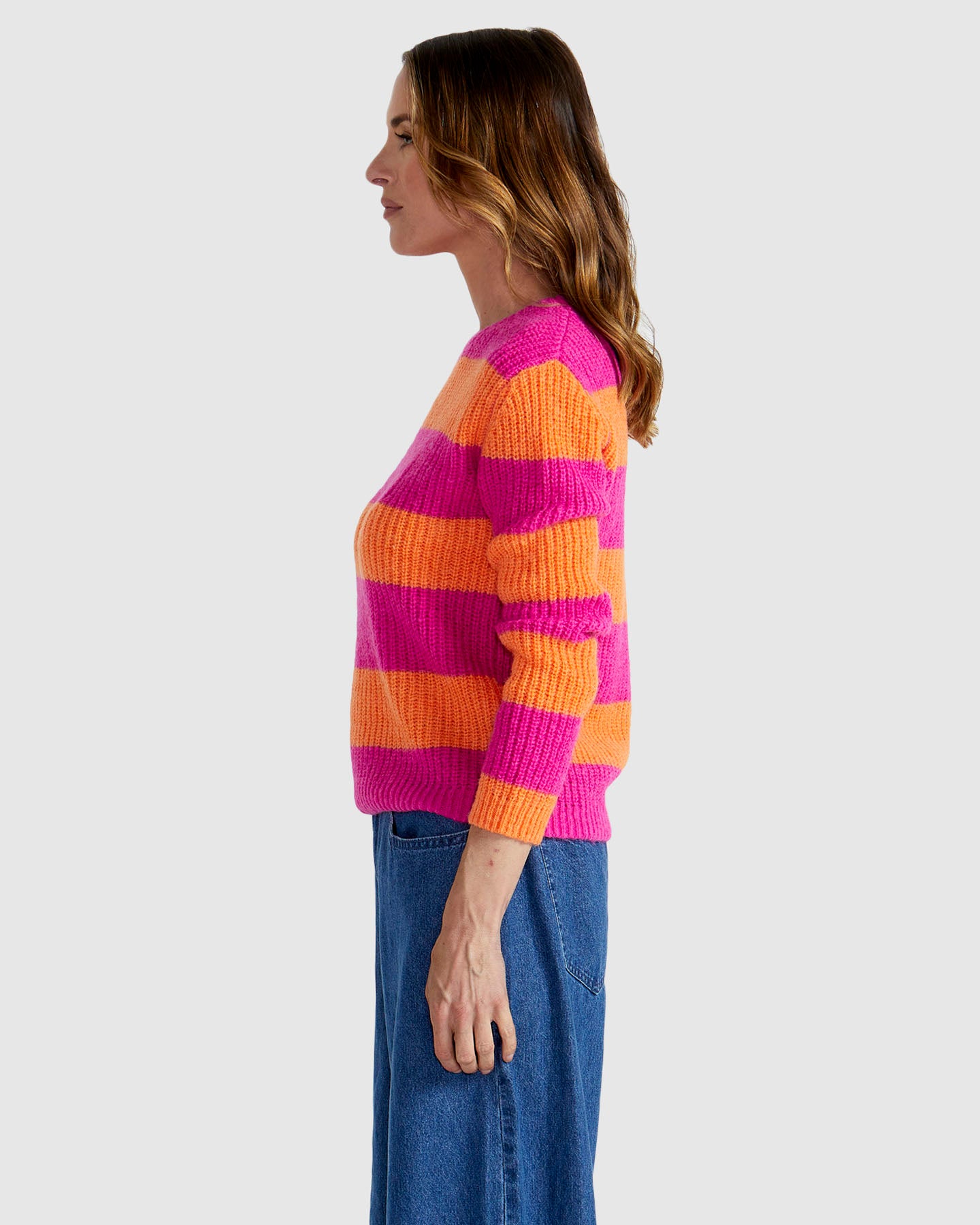 Fate + Becker - Santos Knit - Orange / Pink
