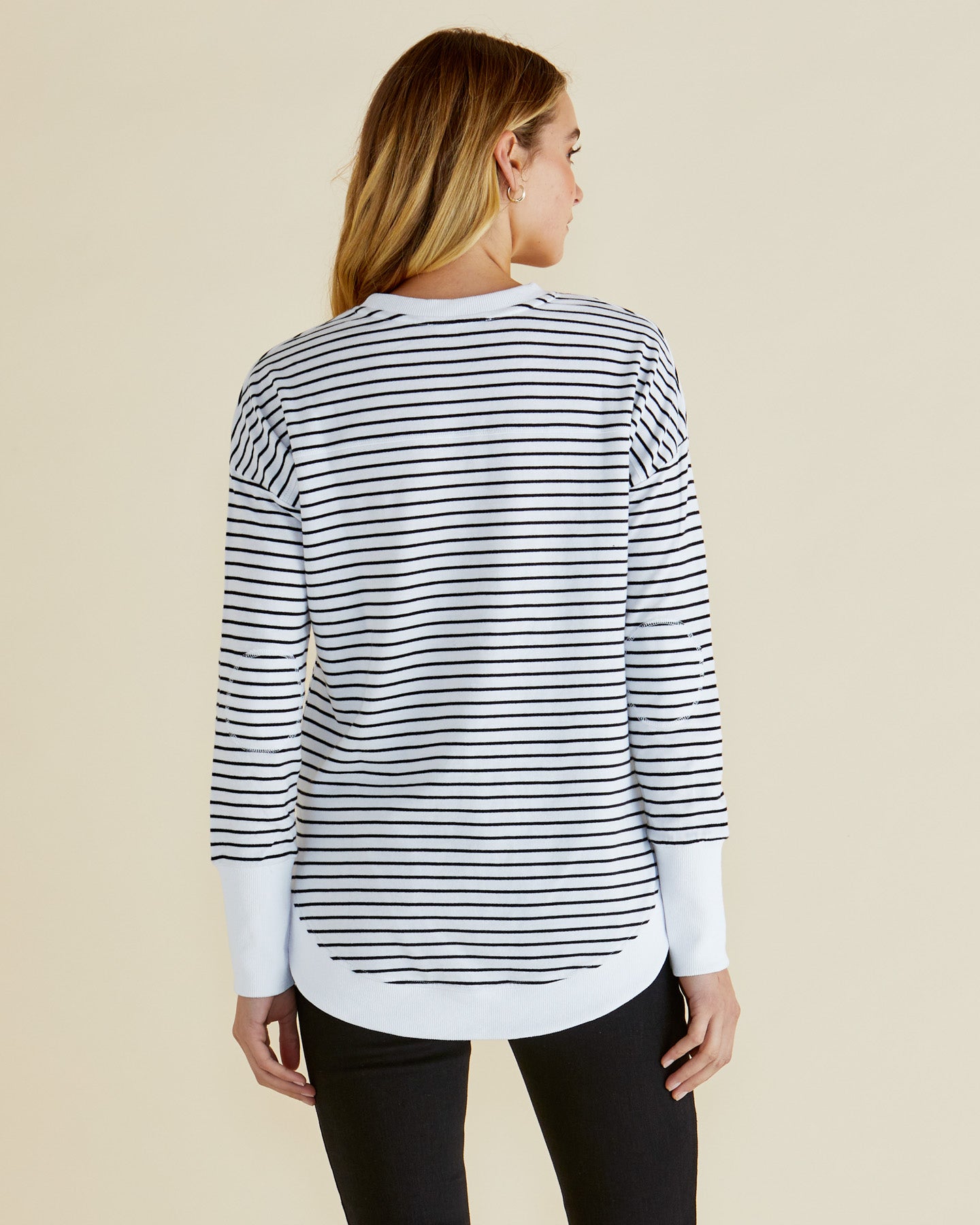 Betty Basics - Lucy French Terry Sweat - Awning Stripe