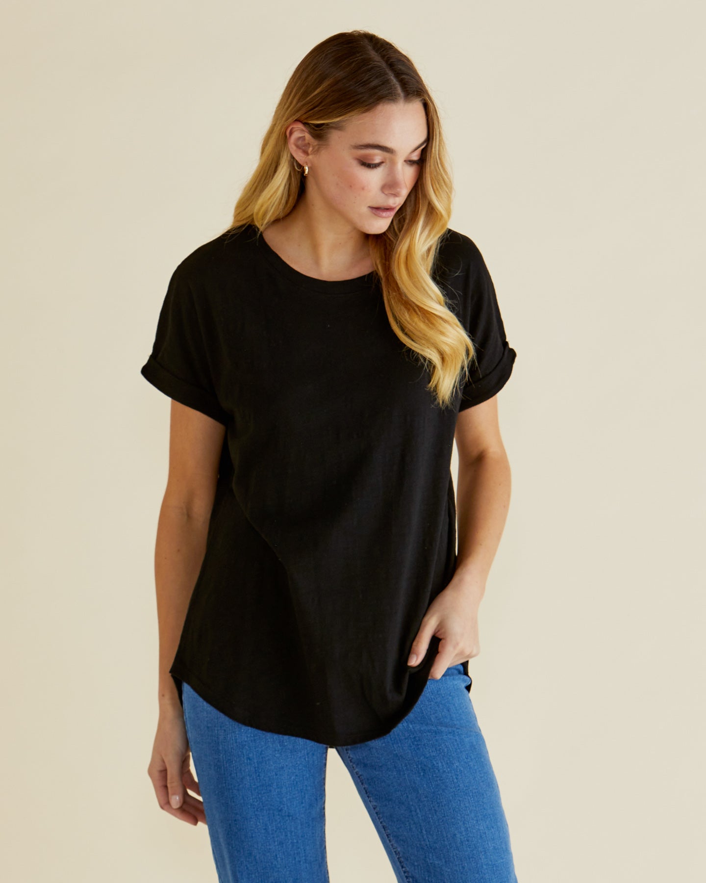 Betty Basics - Hailey Short Sleeve Tee - Black