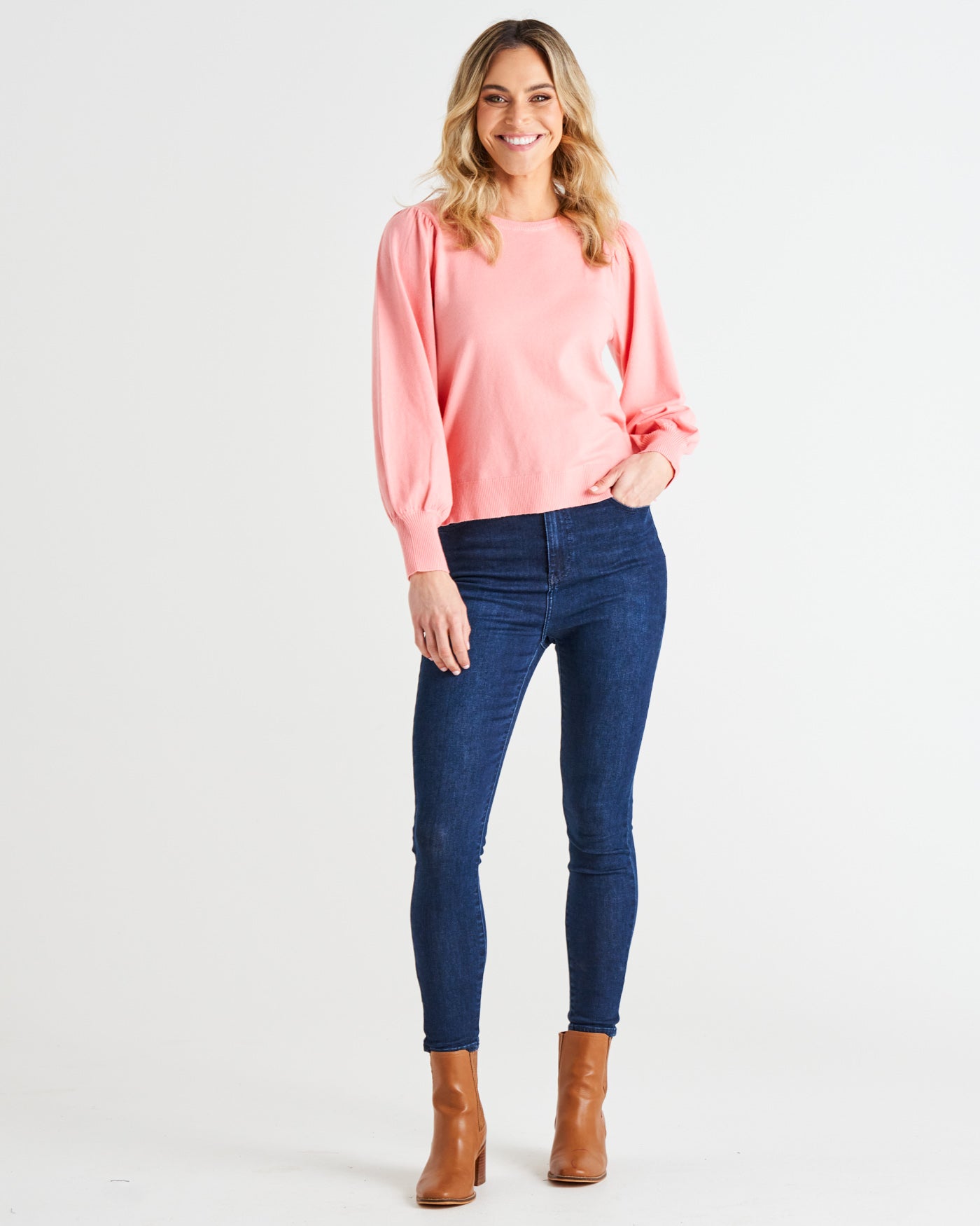 Betty Basics - Charlotte Knit Jumper - Pretty Pink