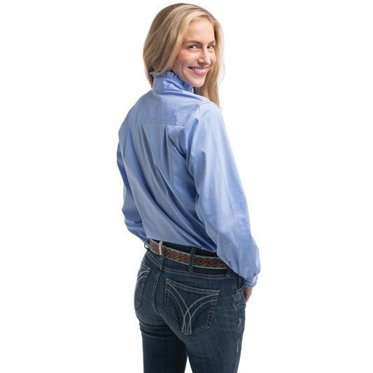 Just Country - Womens Open Front Print Work Shirt - Abbey Frills