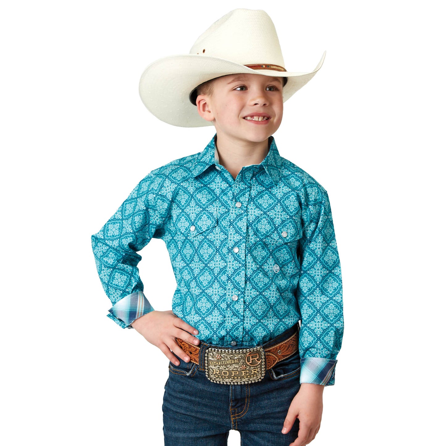 Roper - Amarillo Collection Shirt - Blue