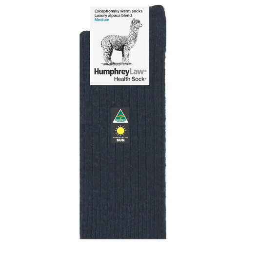 Humphrey Law - Alpaca Health Sock - Charcoal
