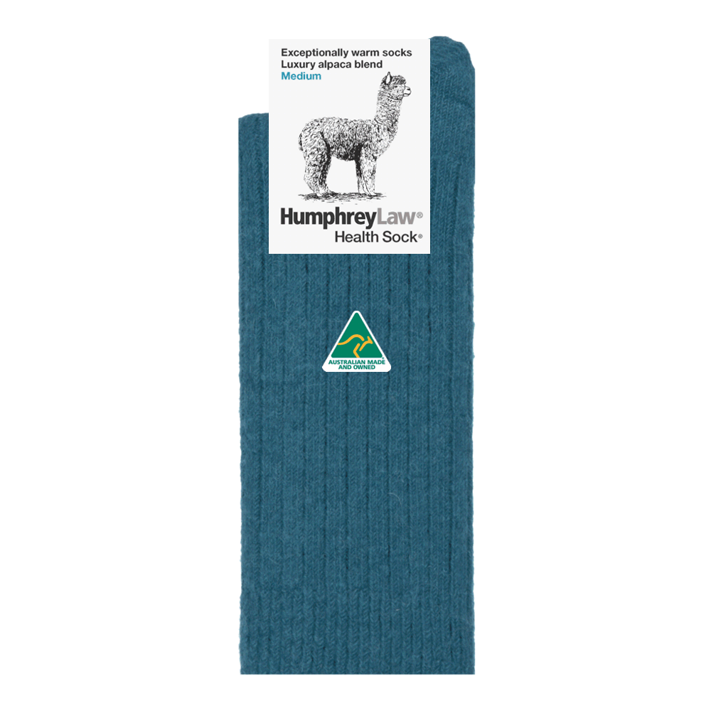 Humphrey Law - Alpaca Health Sock - Teal