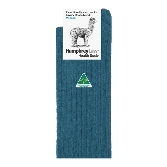 Humphrey Law - Alpaca Health Sock - Teal