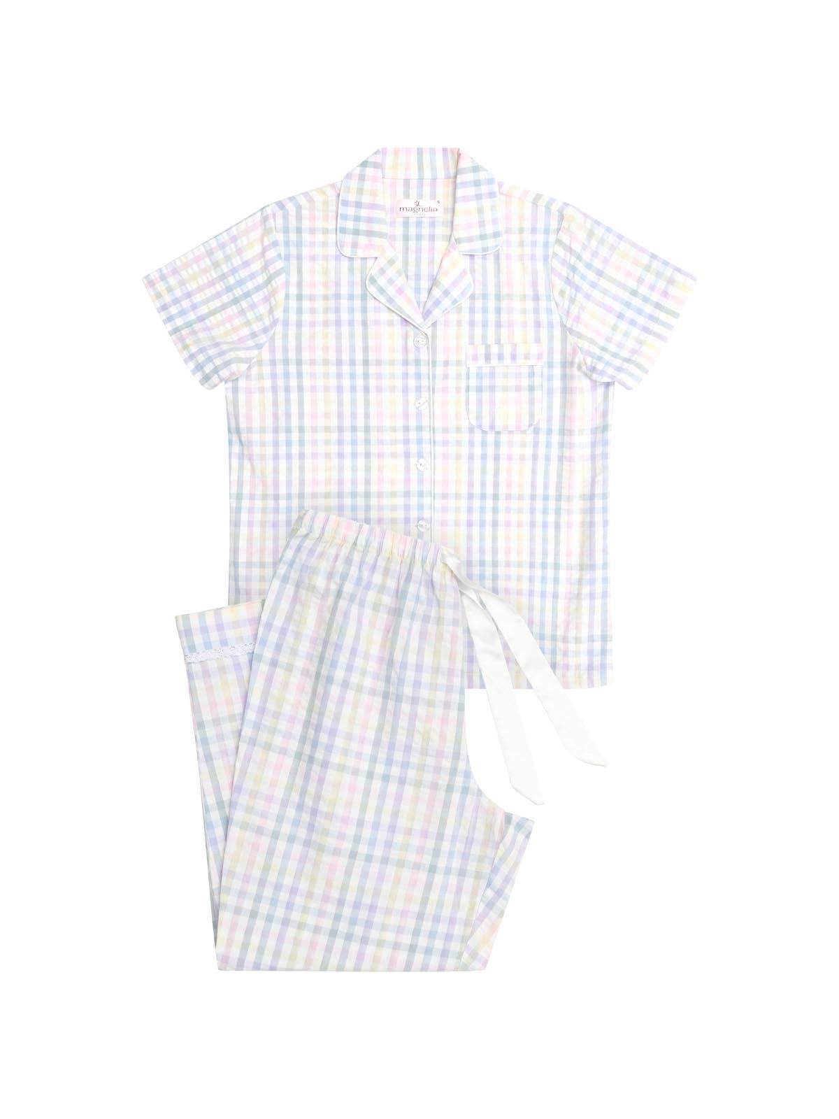 Magnolia Lounge - Summer Picnic Pyjama Set with 7/8 Pant