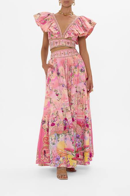 HIRE DRESS - CAMILLA - OZMOPOLITIAN RUFFLE