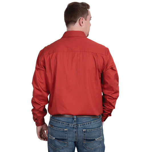 Just Country - Men's - Cameron - 1/2 Button - Rust