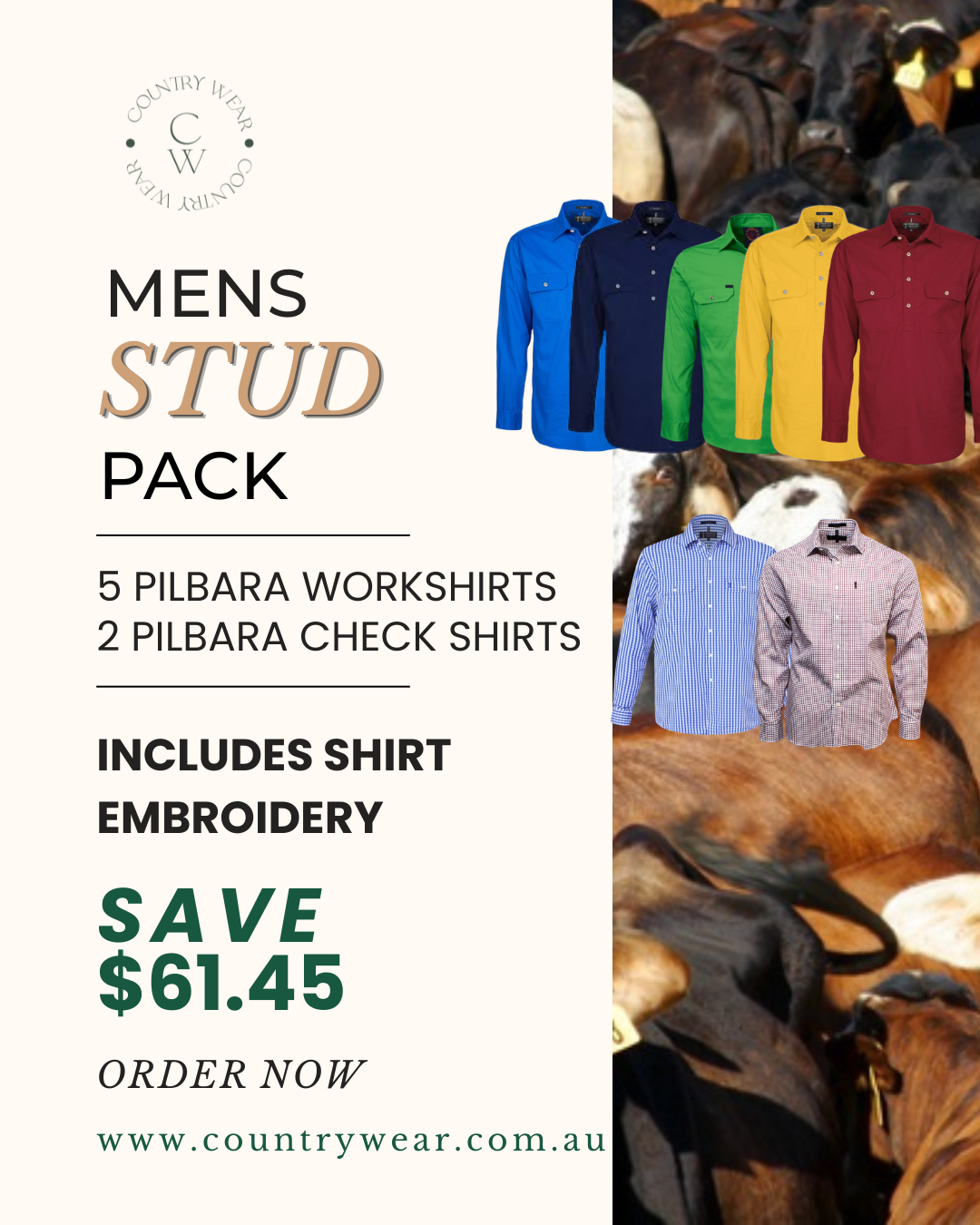 EMBROIDERED PACK - THE STUD