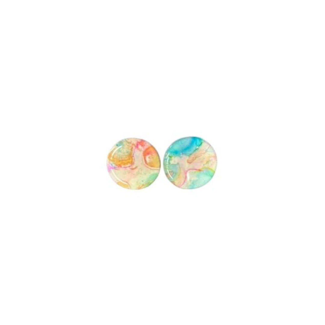 Rhianna's Earrings - Resin Stud - Pastels