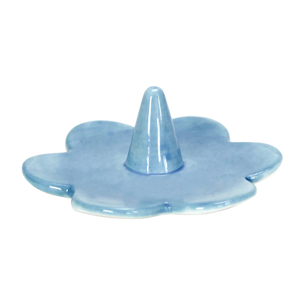 Annabel Trends - Ceramic Ring Holder - Daisy Blue