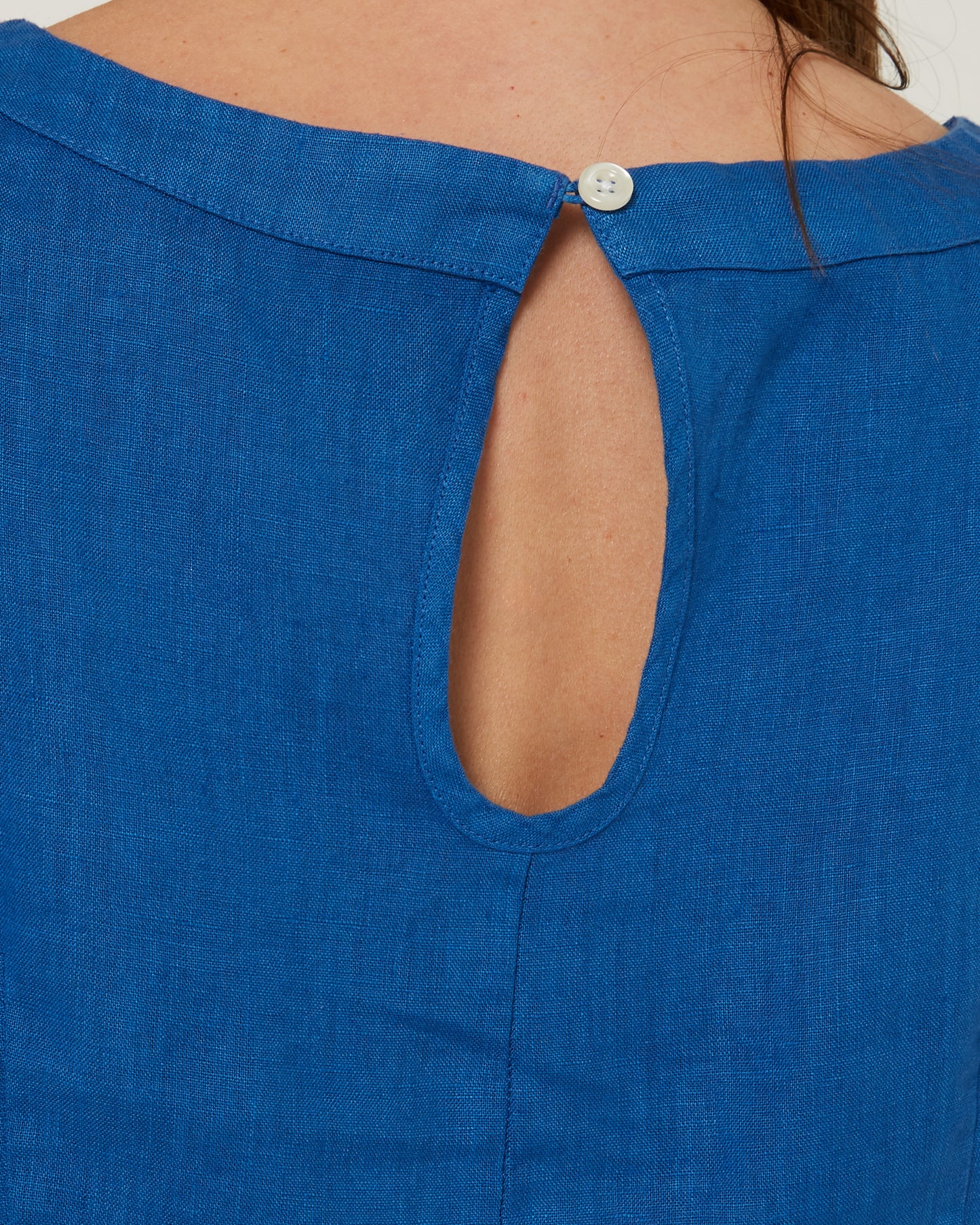 Pilbara - Women's Gabriella Linen Singlet - Deep Blue