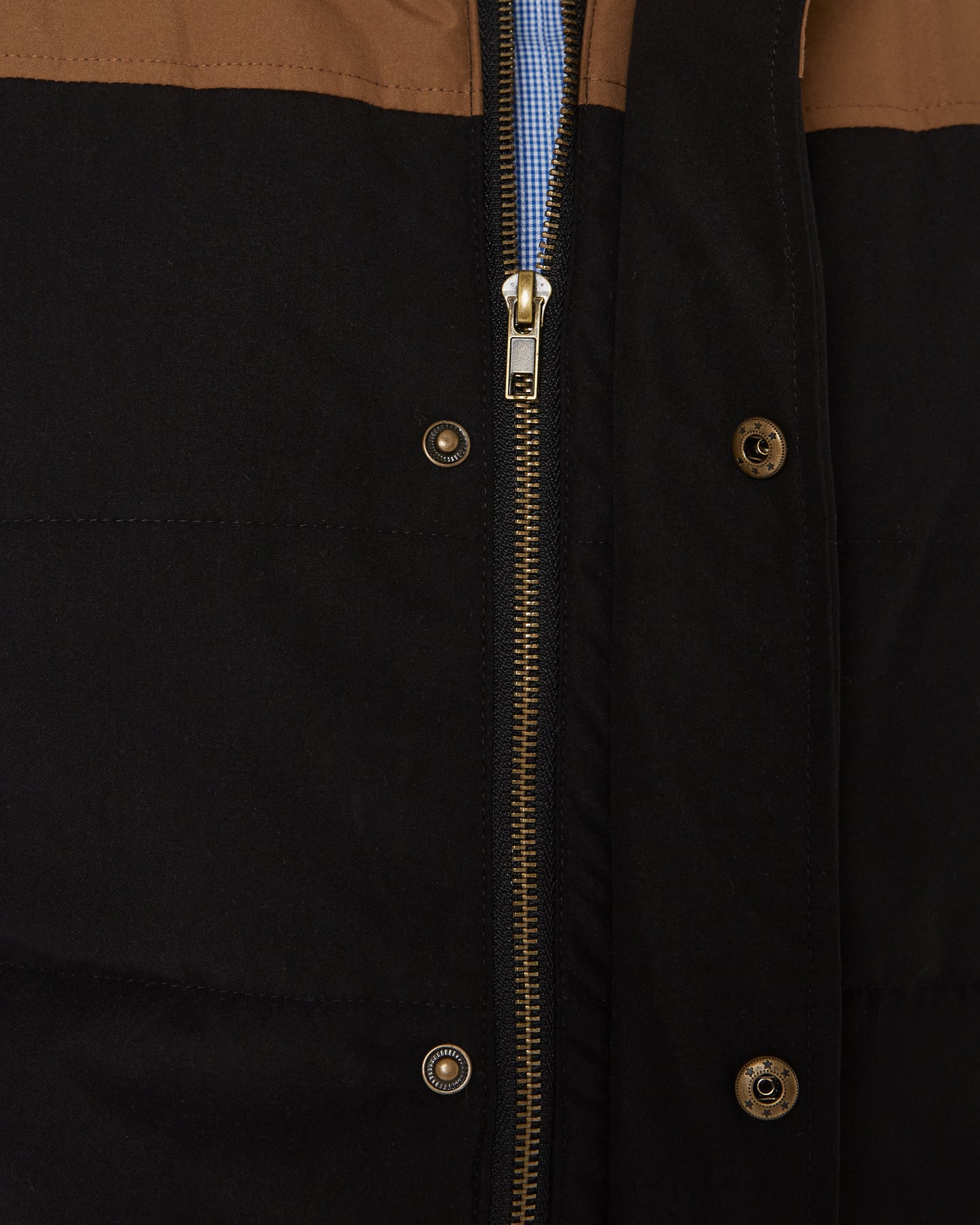 Pilbara - Mens Two-Tone Vest-  Black/Whisky