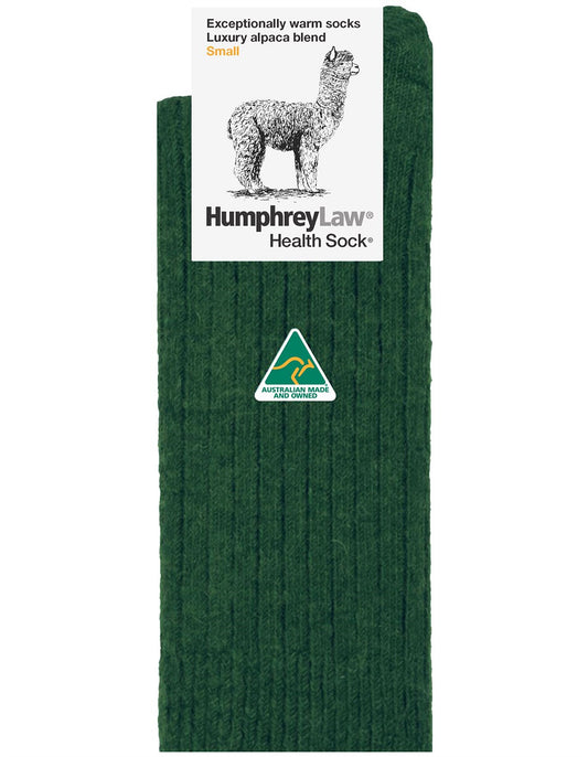 Humphrey Law - Alpaca Health Sock - Green