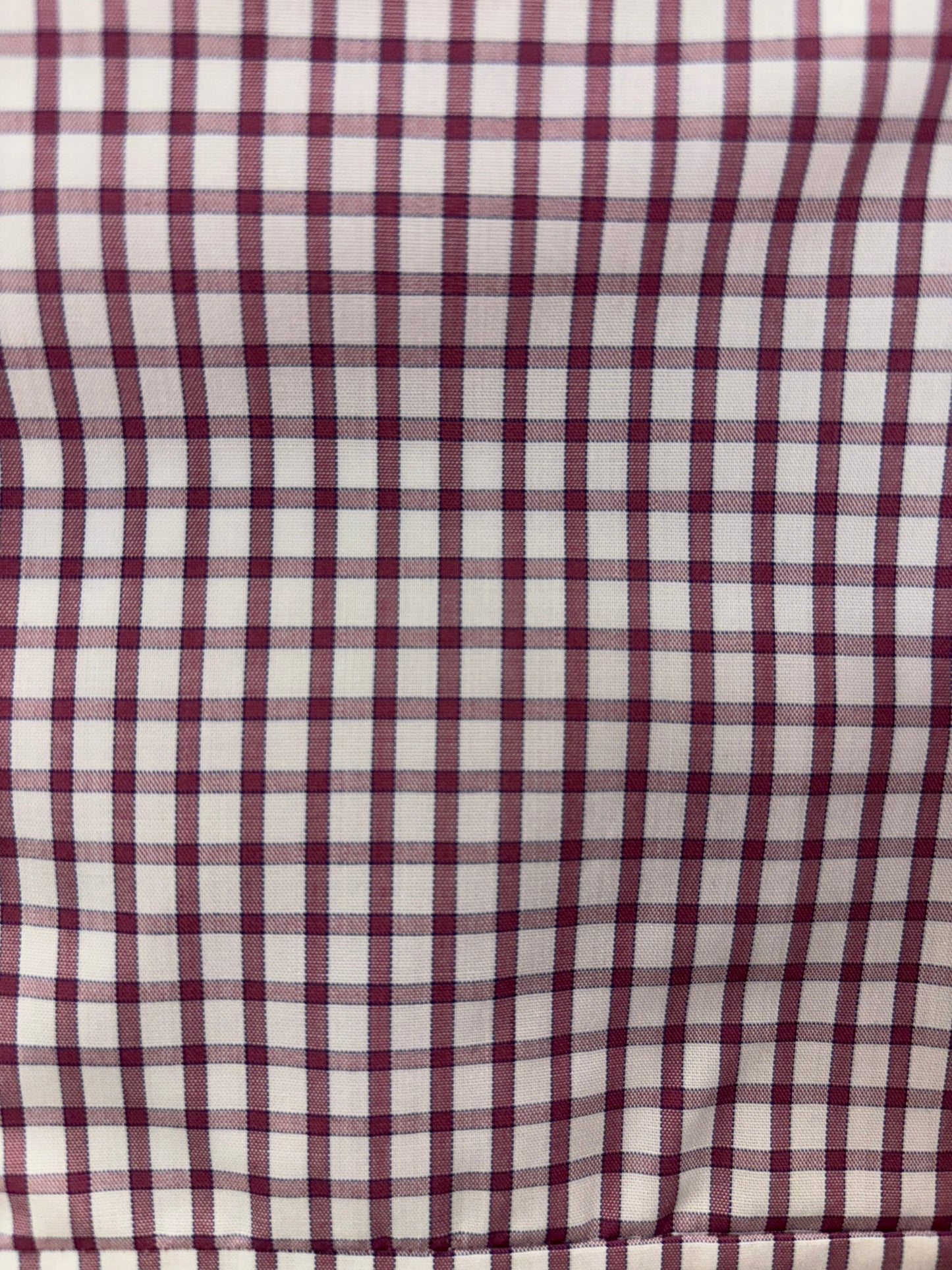 Bisley - Casual Short Sleeve Shirt - Maroon Check