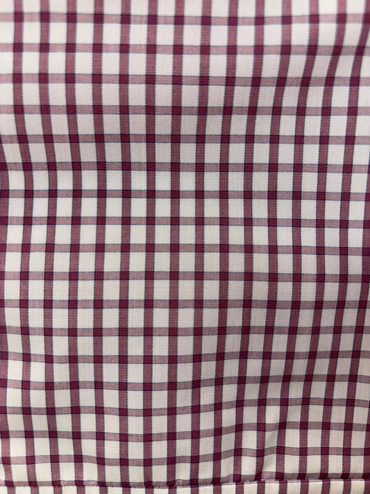 Bisley - Casual Short Sleeve Shirt - Maroon Check
