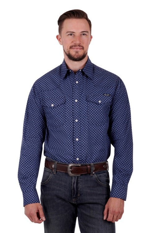 Wrangler - Mens Piper Long Sleeve Shirt